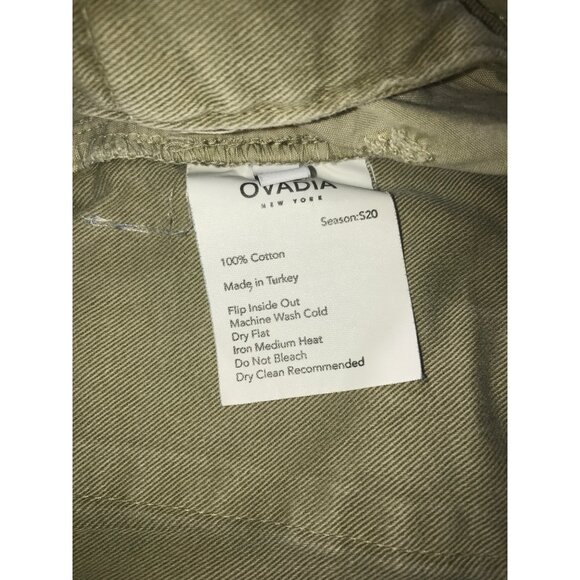 Ovadia & Sons Beige 6 Pocket Drawstring Leg Cargo Shorts - Picture 6 of 6